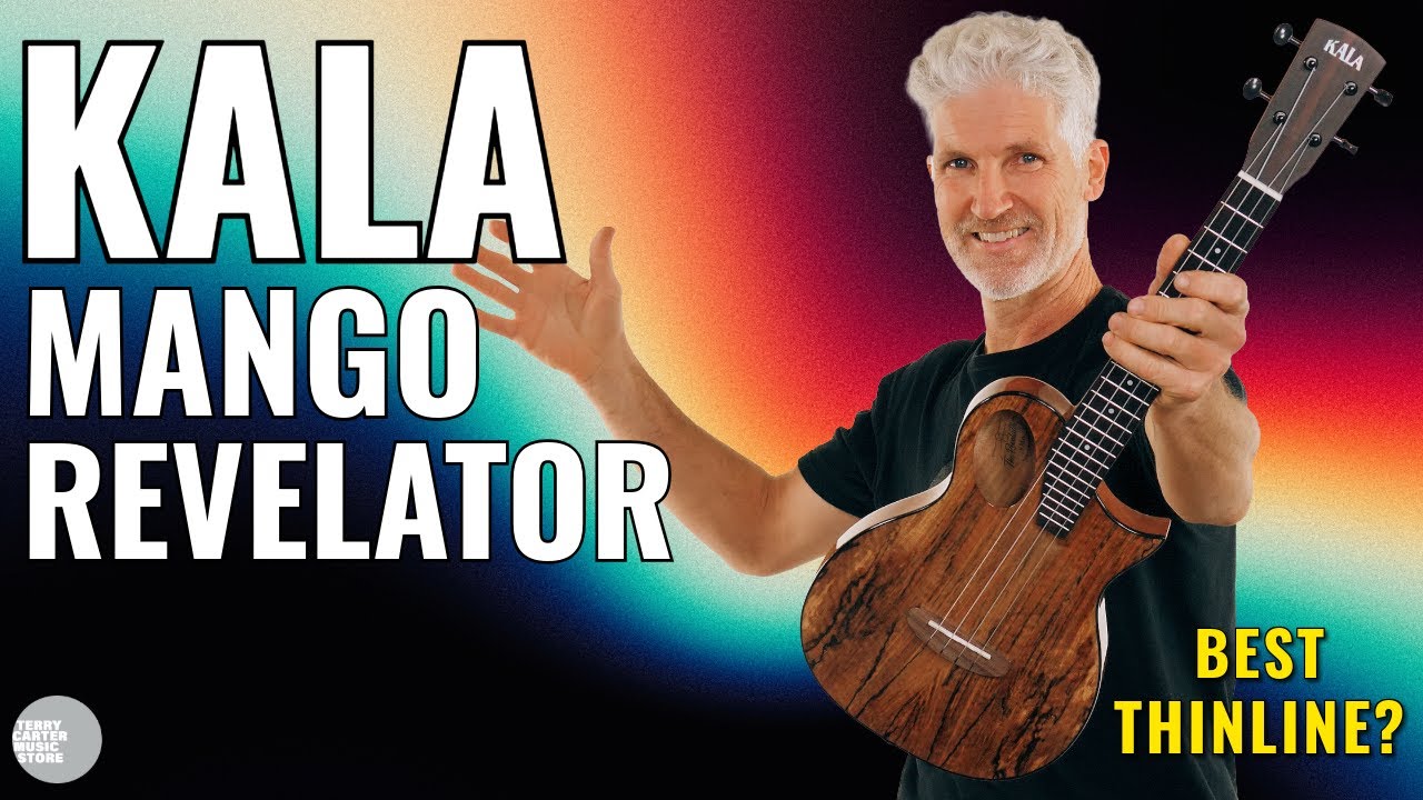 Лучшая тонкая укулеле? Обзор Kala Revelator Night Owl Mango | Музыкальный магазин Терри Картера