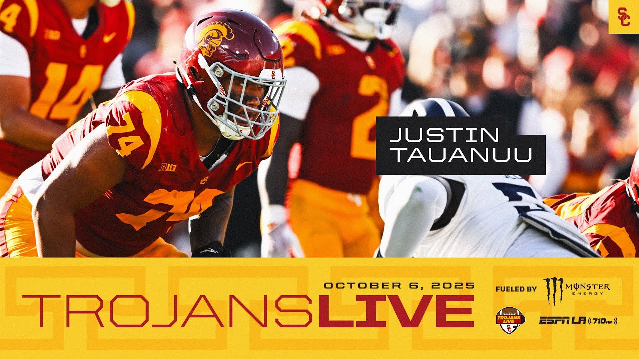 USC OL Justin Tauanuu | Trojans Live 10.6.25
