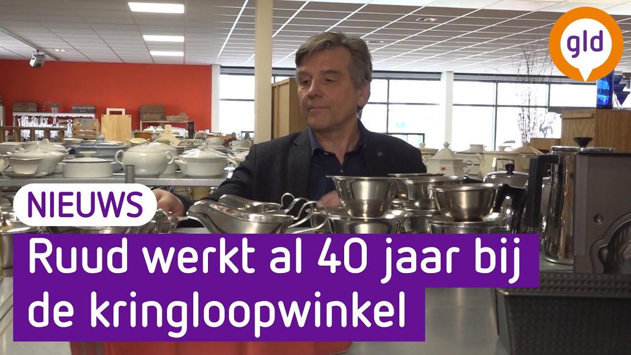 Ruud werkt al 40 jaar in een kringloopwinkel