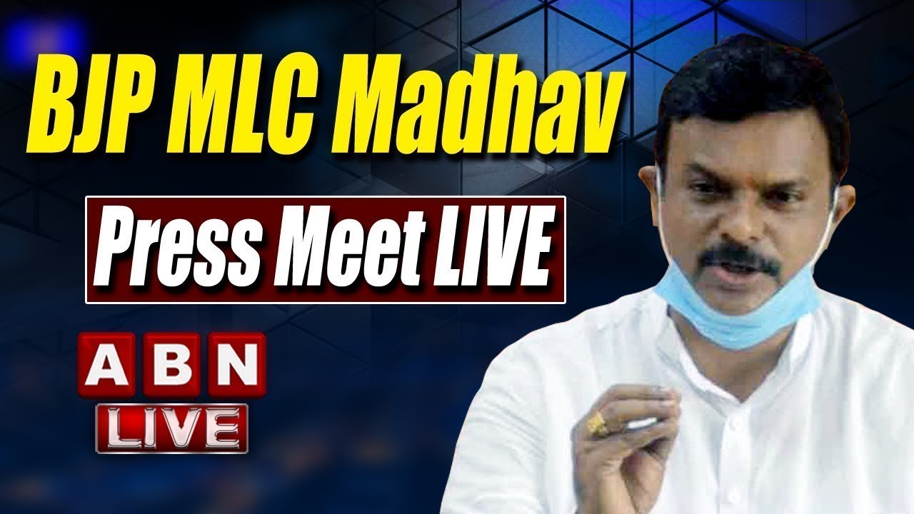 LIVE : BJP MLC Madhav Press Meet || ABN Telugu