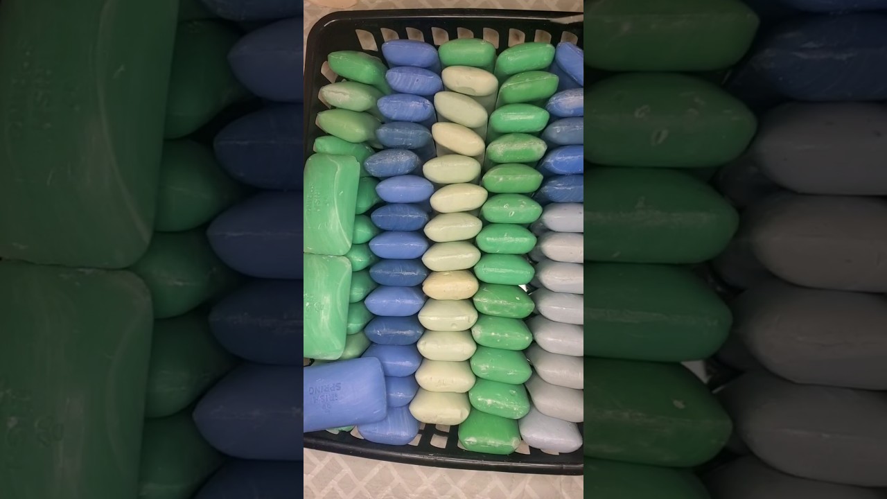 ASMR SOAP CUTTING  IRISH SPRING soap