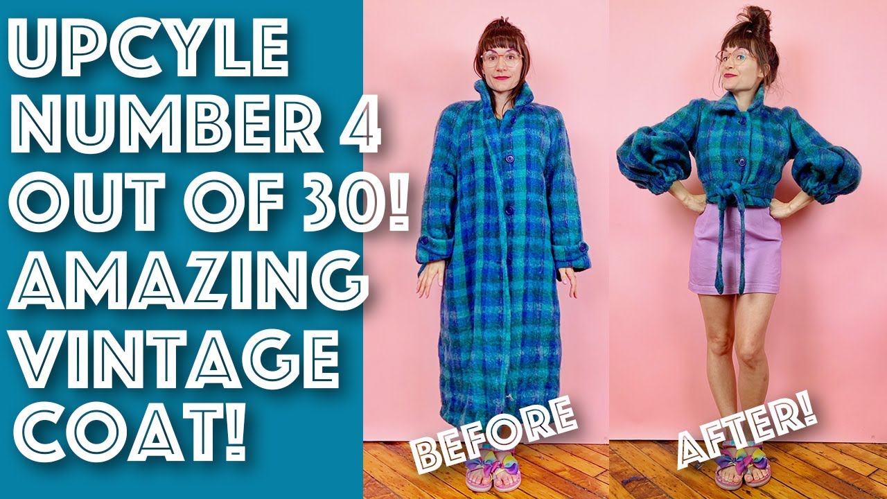 Vintage Wool Coat Upcycle, Amazing Thrift Flip! | Sew Anastasia