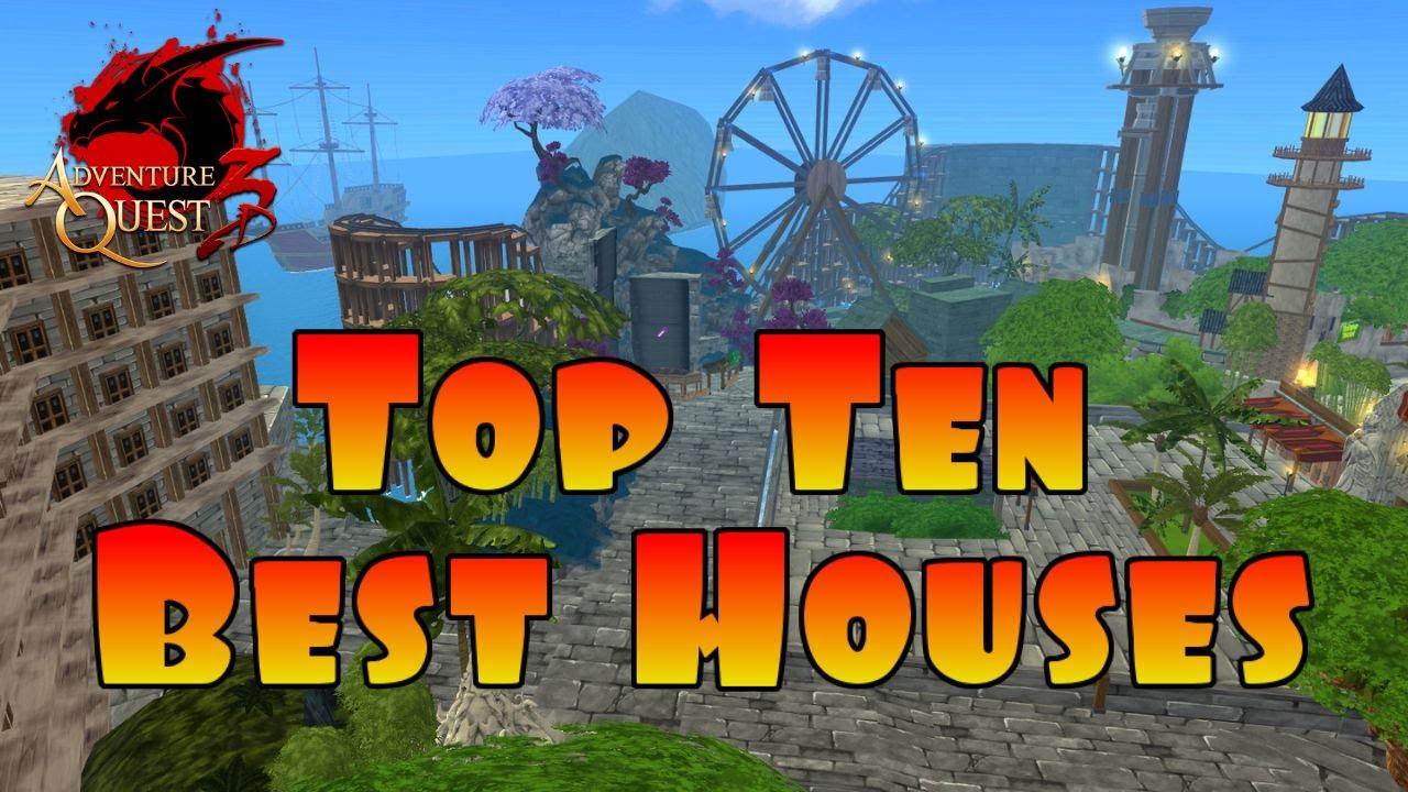 Top 10 BEST Houses! (2024 Edition) AdventureQuest 3D
