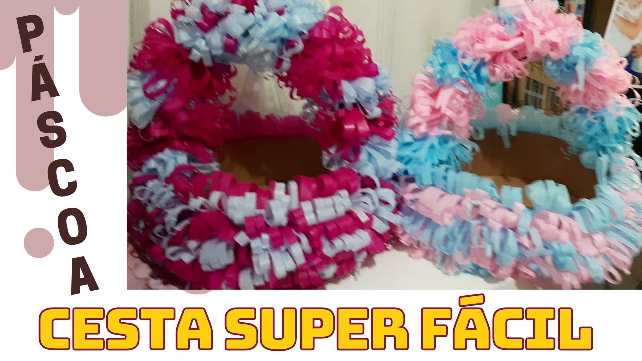 Como fazer cesta de Páscoa de Papelão 🥰🥰