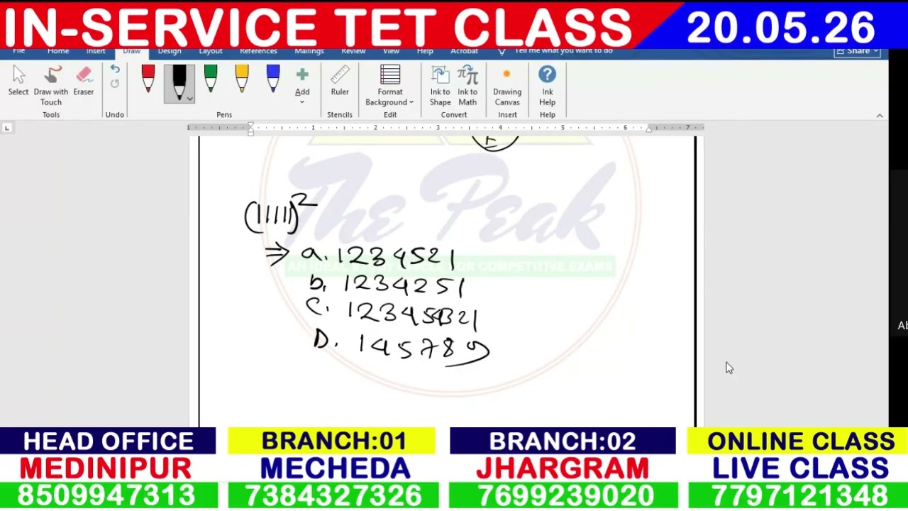 In-service TET Class