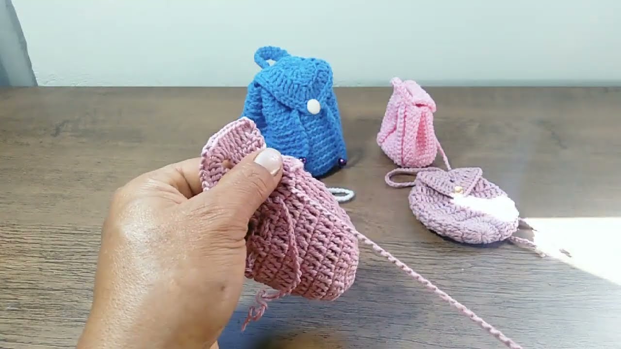 Mini Bolsinha Em Crochê | Passo A Passo | Com Marcialùoliveira