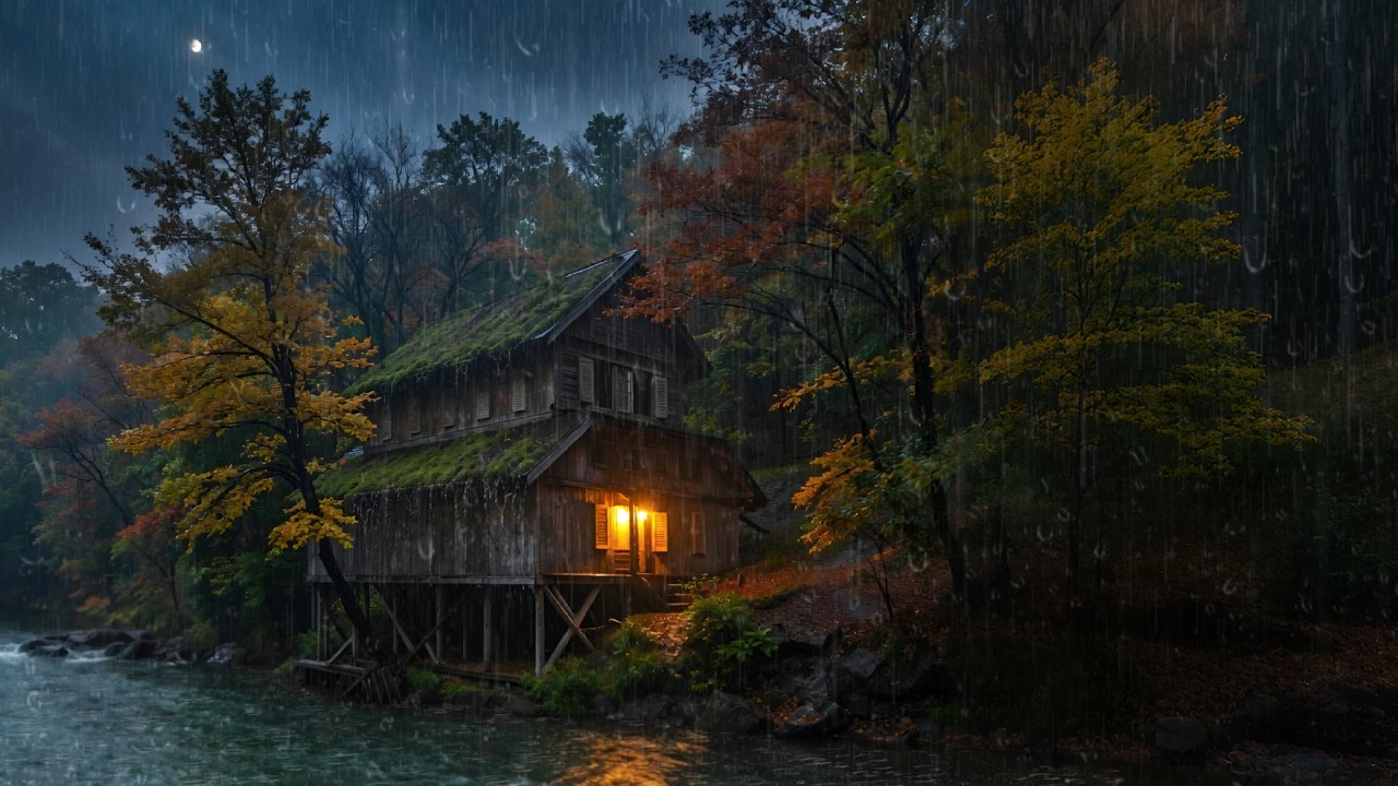 Soothing Rain in a Quiet Night Forest | Deep Sleep Ambience for Relaxation & Stress Relief