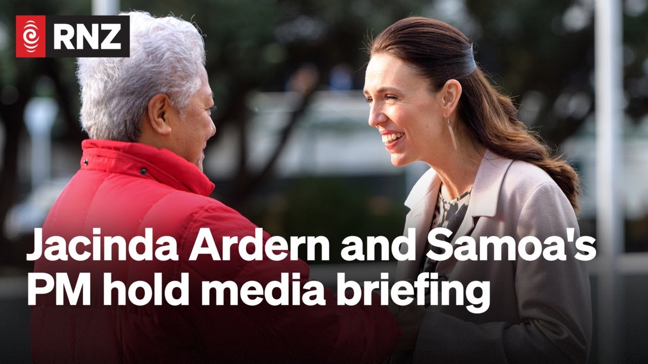 Samoa PM Fiamē Naomi Mata'afa holds media conference in NZ | 14 June | RNZ
