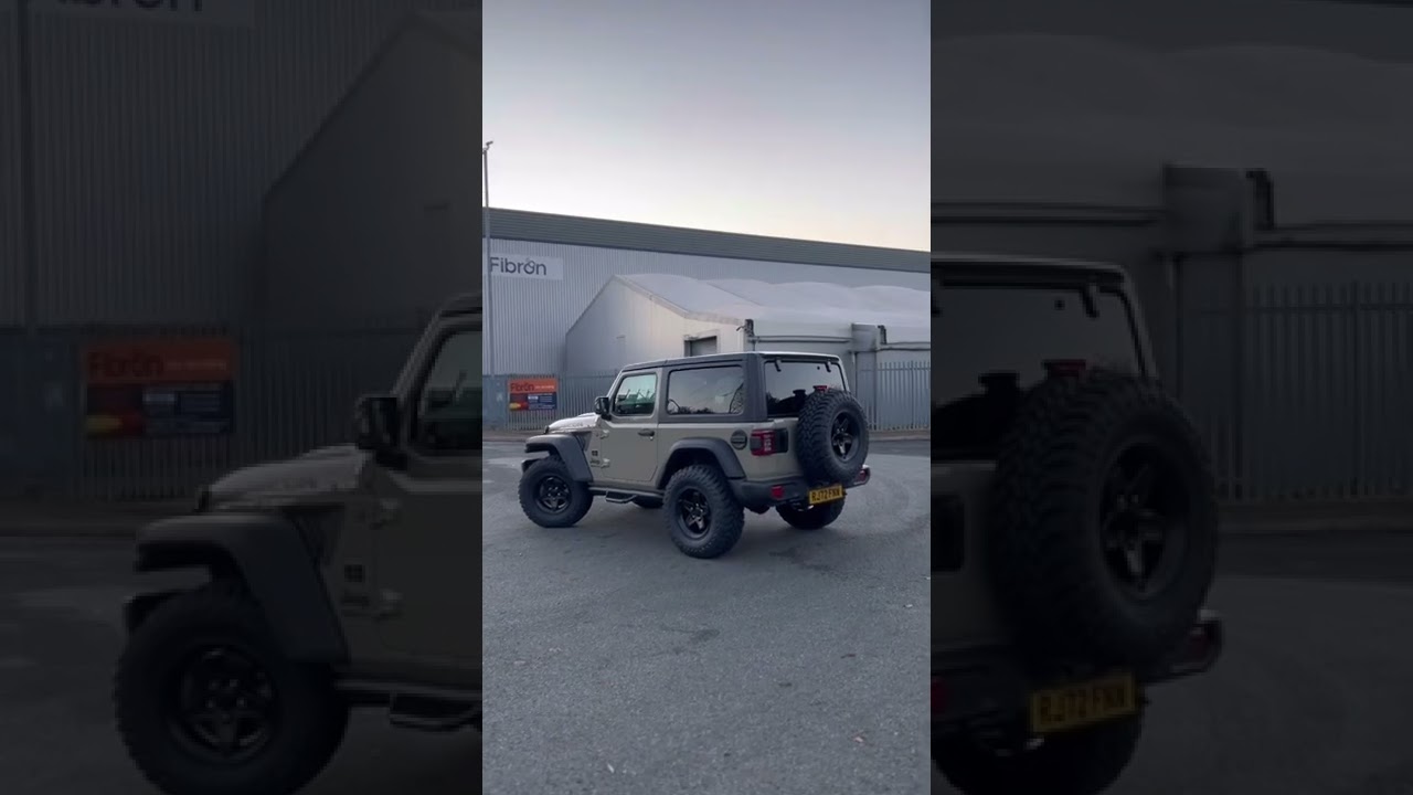 Custom 1/1 in the 🇬🇧 &ldquo;Gobi&rdquo; Rubicon 2 Door Wrangler build 🛠️#jeep #jeepwrangler #4x4 #buzzsv