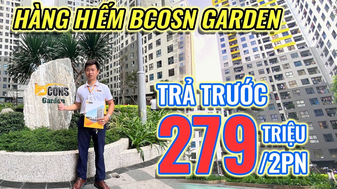 Căn Hộ Dĩ An Chỉ 280tr Sỡ Hữu Căn 2PN Sổ Hồng Riêng Ngay Tại Chung Cư Bcons Garden. LH 0899525268