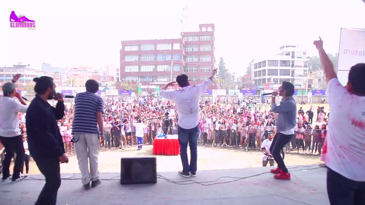 Glamorousicon Holi  Blast  2018 || lalitpur BIggest Holi Festival || Holi at Jawalakhel