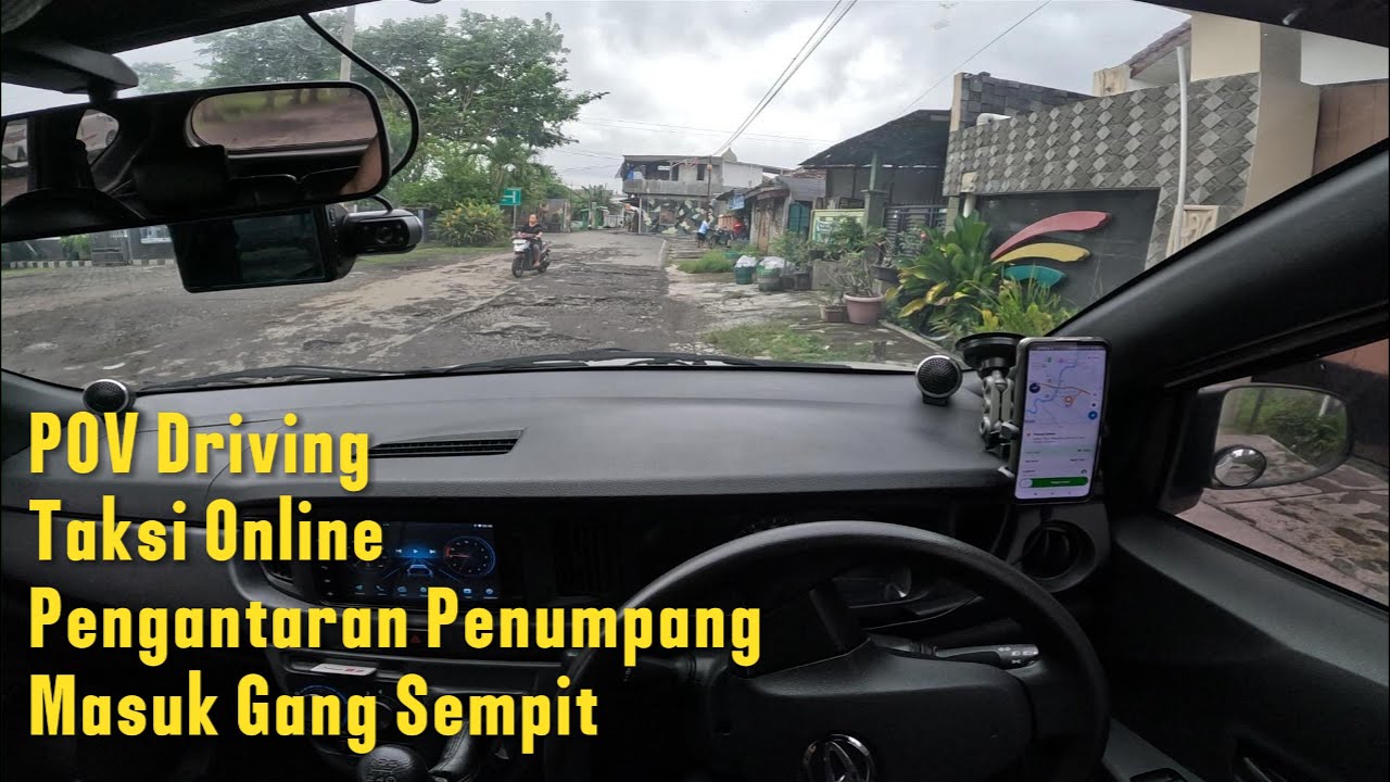 POV Driving Taxi Online Sigra Tipe D 1.0 | Pengantaran Penumpang Masuk Gang Sempit
