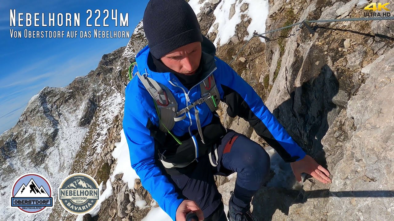 Nebelhorn | 2224m | Besteigung | Aufstieg von Oberstdorf | 4K Video | Allgäu | 2021 | Berg | Alpen |