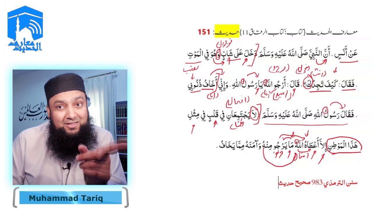 Maarif Ul Hadees 150 - 152 Kitab Ul Riqaq (10-11-15) Grammar and Tarjuma معارف الحدیث کتاب الرقاق