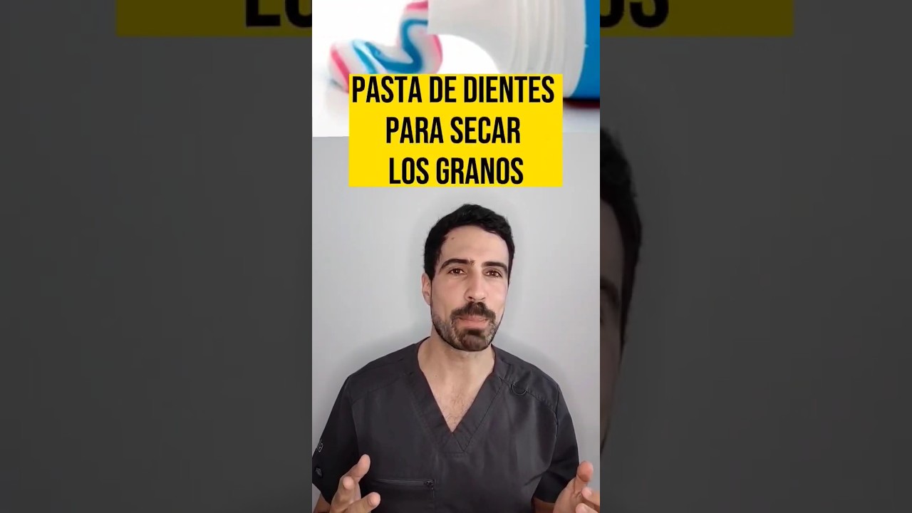 ELIMINAR los GRANOS con pasta de dientes. &iquest;Es el m&eacute;todo para CURAR EL ACN&Eacute;? Derma te explica #acne