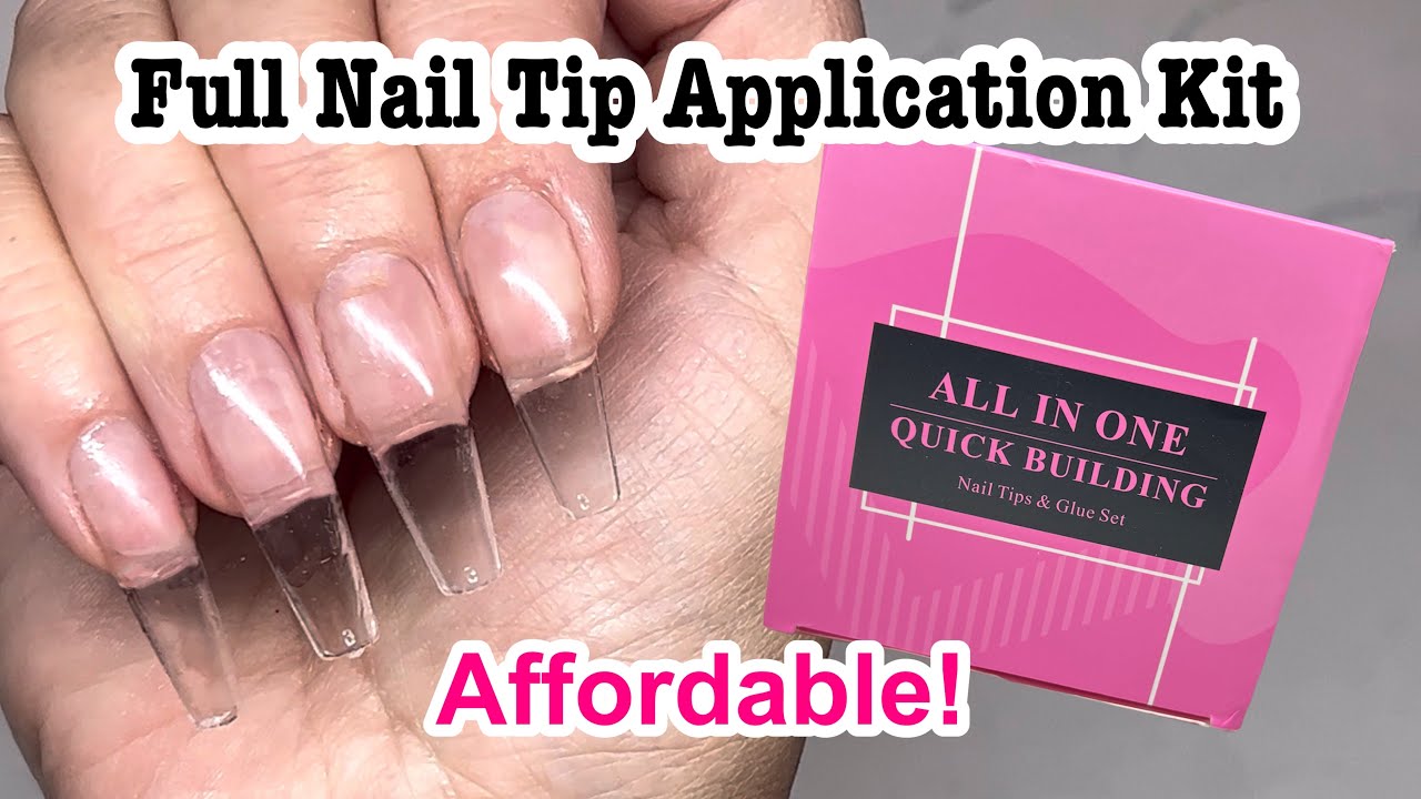BORN PRETTY Full Nail Tip Review | All In One  Nail Tip And Gel Kit
