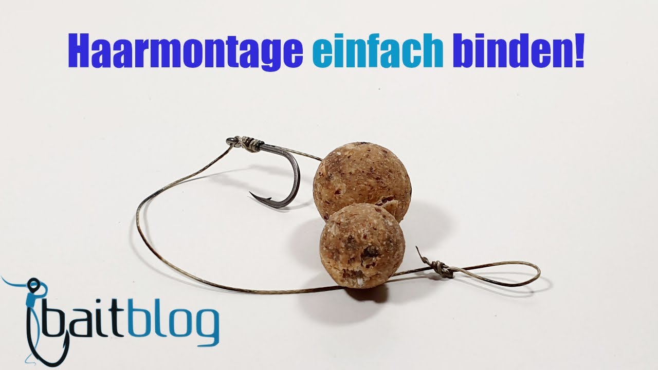 Haarmontage EINFACH selber binden (Hair-Rig zum Karpfenangeln)