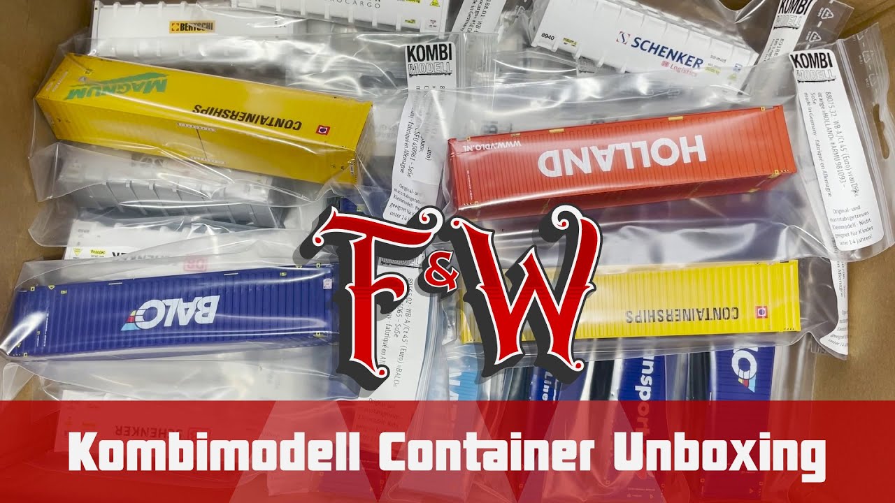F&W127: Kombimodell Container Unboxing: 45' und 30' Bulk