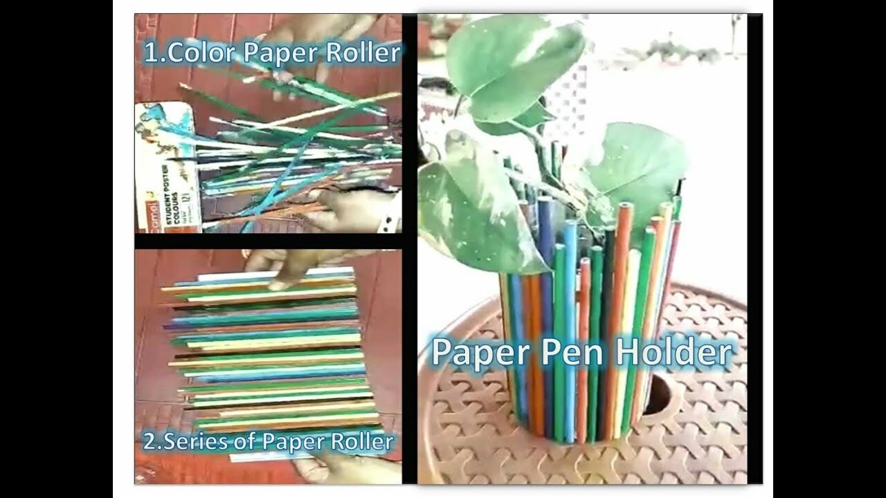 How to make Paper Pen/plant Holder | Paper Pencil Stand Easy | Plant box at Home | Pen Box Craft