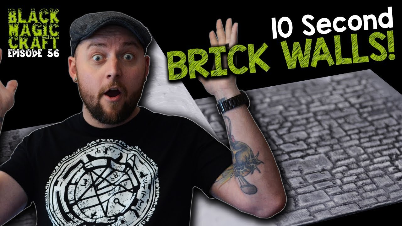 10 Second Brick Walls - GreenStuffWorld Rolling Pin Review (Black Magic Craft Episode 056)