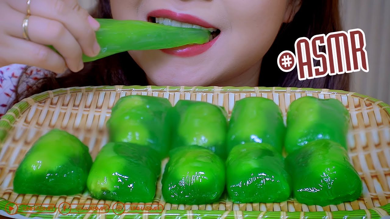 ASMR BÁNH XU XÊ (Vietnamese husband and wife cake) SQUISHY STICKY EATING SOUNDS | LINH-ASMR