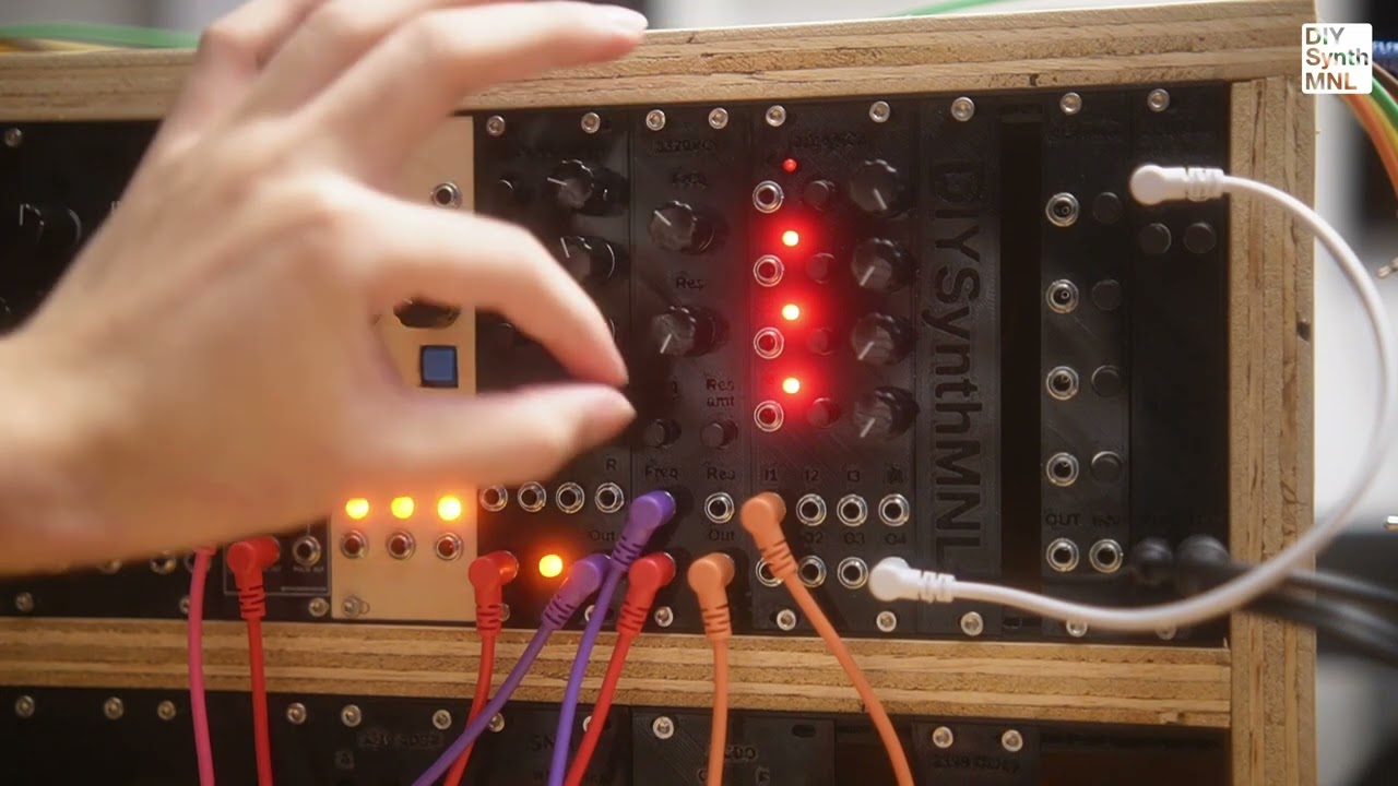 DIY Synth Module Demo: AS3320 Low Pass VCF