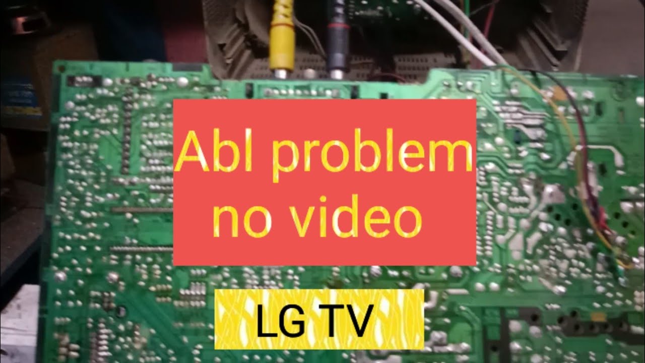 LG TV ABL line problem repair.  No video audio Ok lg crt tv.