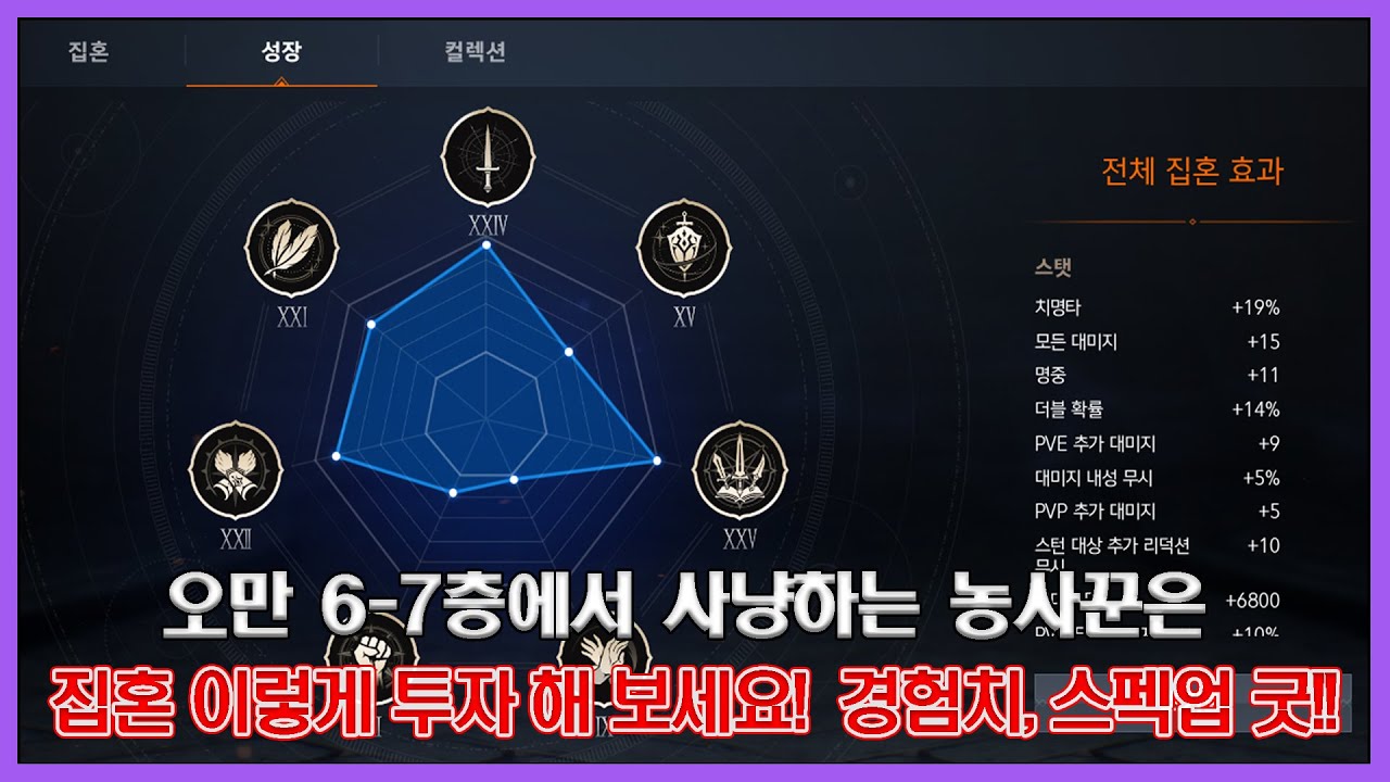 리니지2M - 오만 6층, 7층 농부님들 가성비 집혼 이렇게 찍어 보세요.