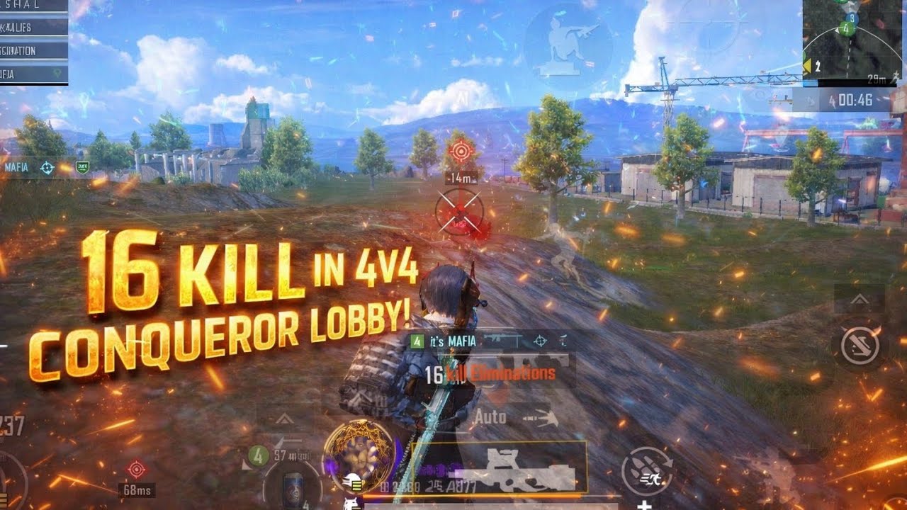 Full rush game play in hard lobby. | Scorpion pubg
