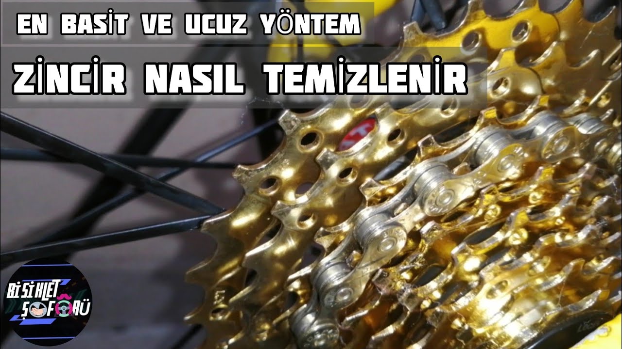 En ucuz,basit ve seri sekilde bisiklet zinciri nasıl temizlenir. (How to clean bike chain simplest.)
