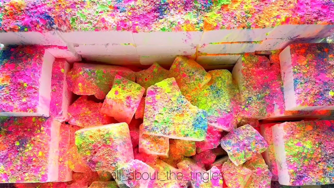 Plain Gym Chalk Block Long Compilation Crush | Asmr | Ader & BSN | @all_about_the_tingles