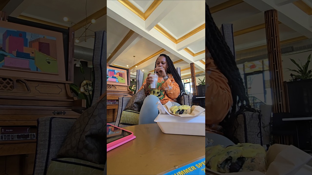 Solo Coffee Date☕️ #vlog #coffeedate #fyp #sololunchdate #coffeeshopvibes