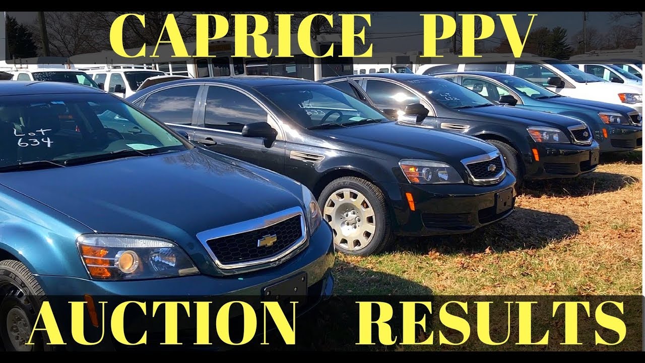 Chevy Caprice PPV Auction Results