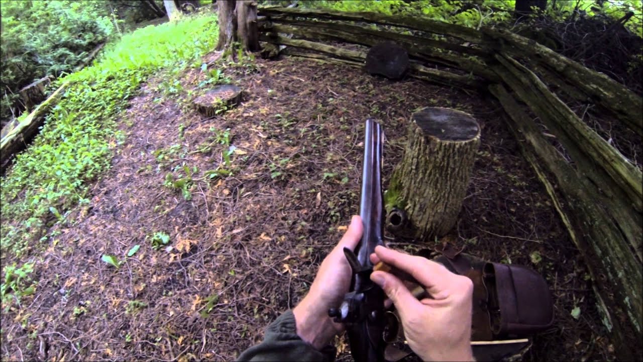 GoPro shooting an original 1802 British Sea Service flintlock pistol