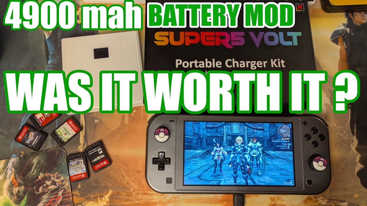 Лучшее обновление для Switch Lite? Аккумулятор Super 5 VOLT для Nintendo Switch Lite, откалиброва...