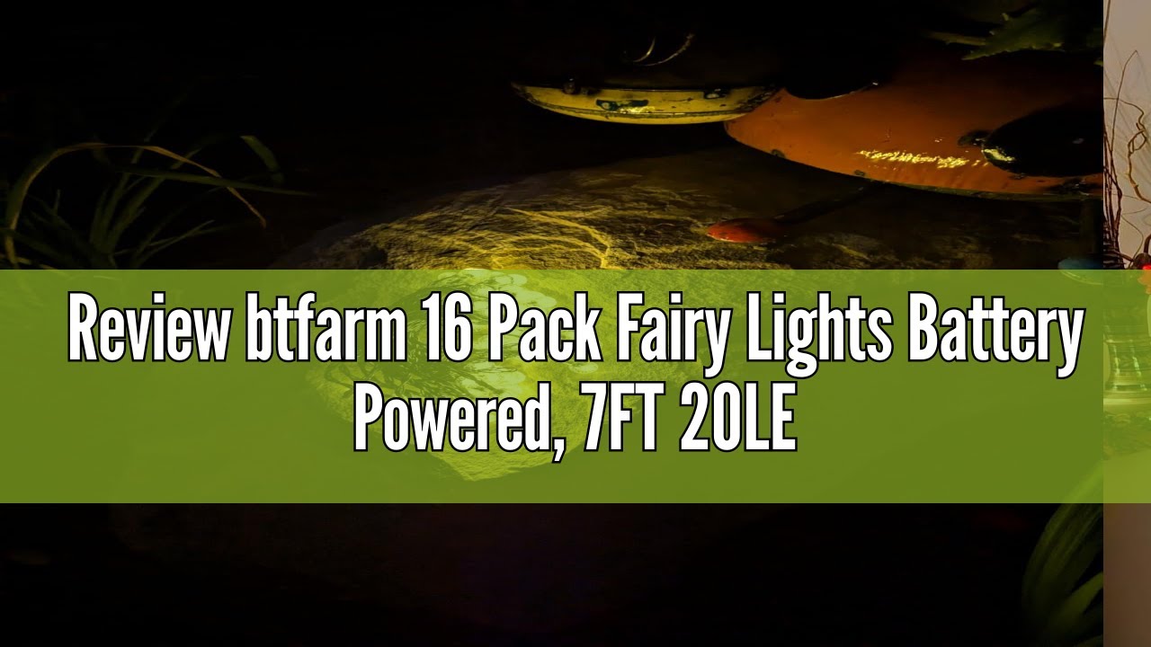Review btfarm 16 Pack Fairy Lights Battery Powered, 7FT 20LED Mini String Lights Twinkle Lights Wate