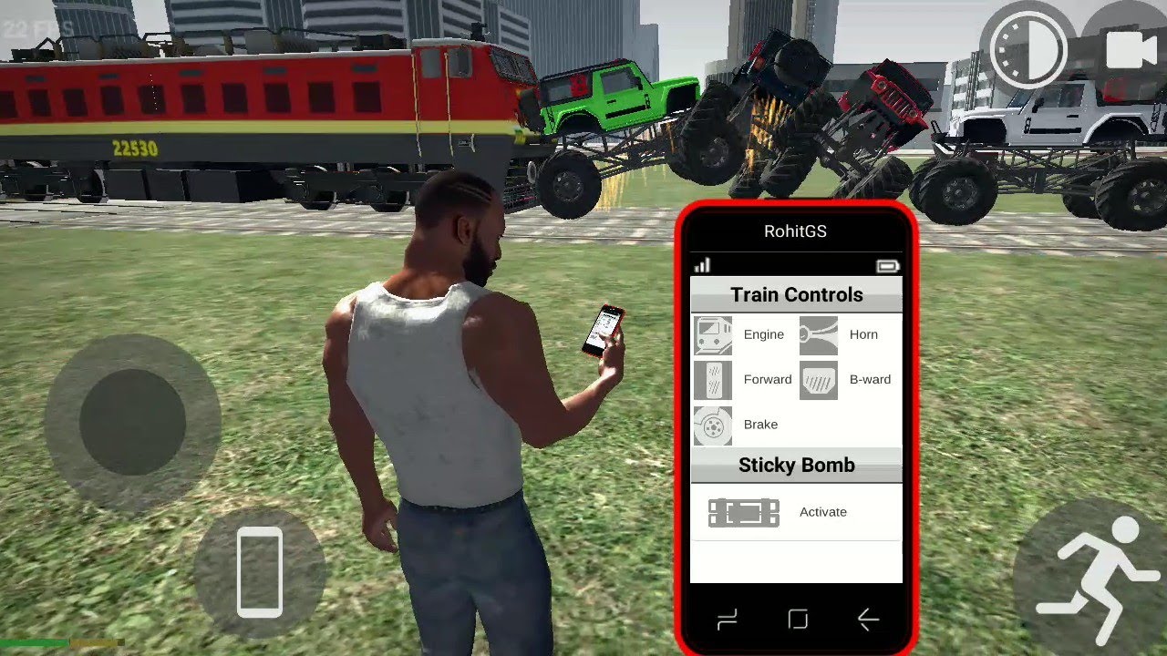 4 Thar Monster Truck VS Train Gameplay | Android Gameplay | AI Gaming