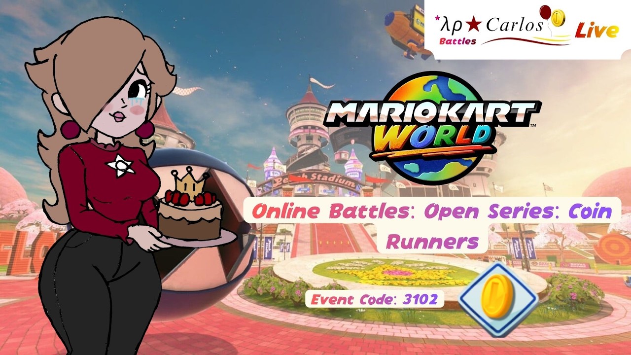 Mario Kart World Online Battles Live: Coin Runners Open Series Event (Part 1)