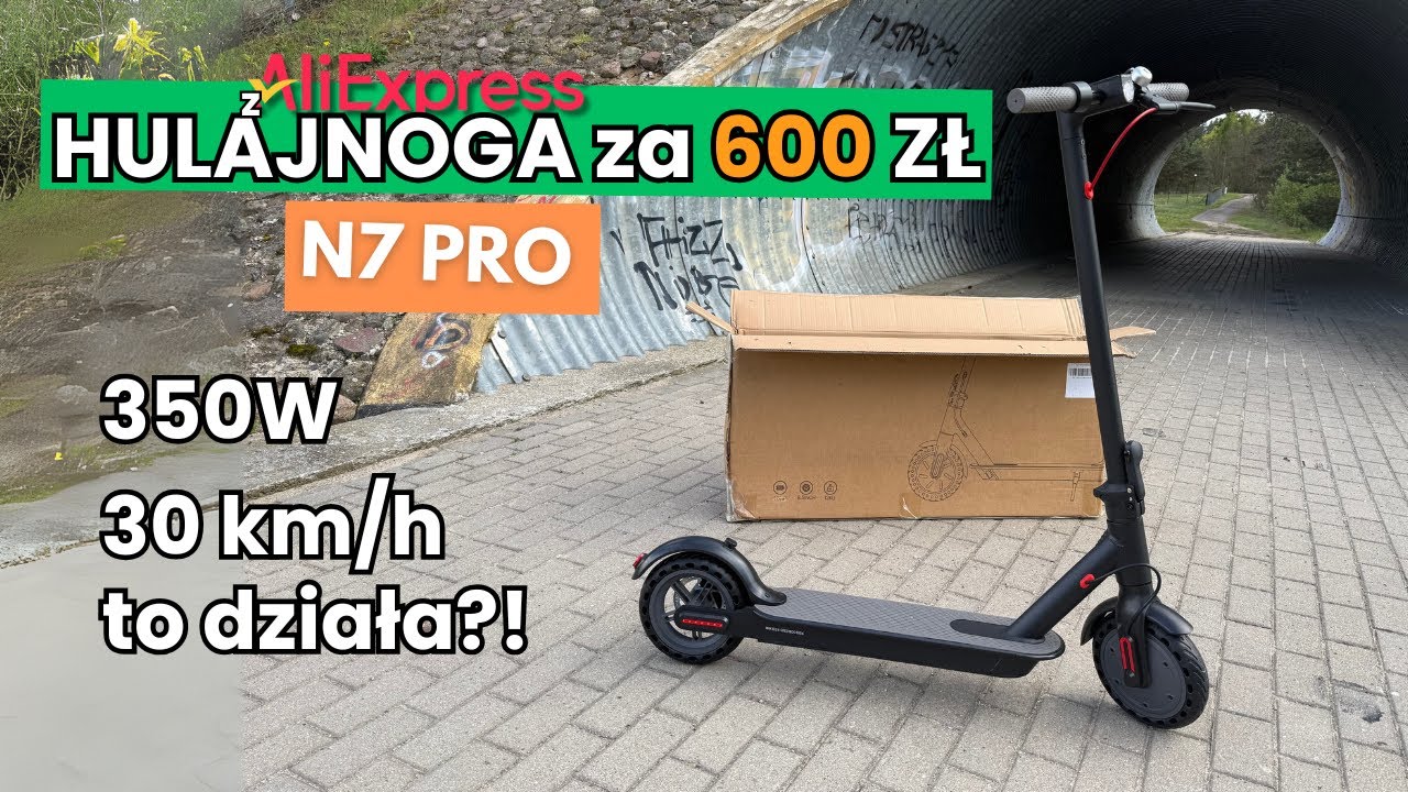 Najtańsza hulajnoga elektryczna z ALIEXPRESS N7PRO | Co dostajemy za 600 zł? WRAŻENIA
