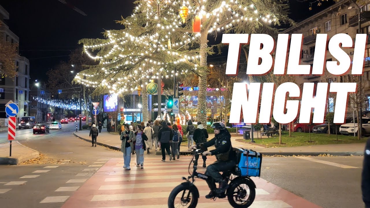 【4K】Night Walk in Tbilisi