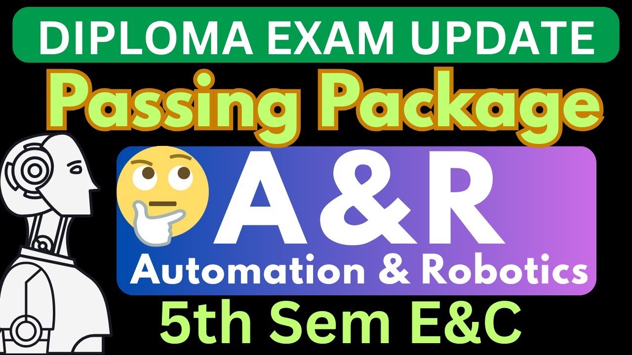 Automation and Robotics passing package 2025|Diploma A&R passing package|Diploma passing package