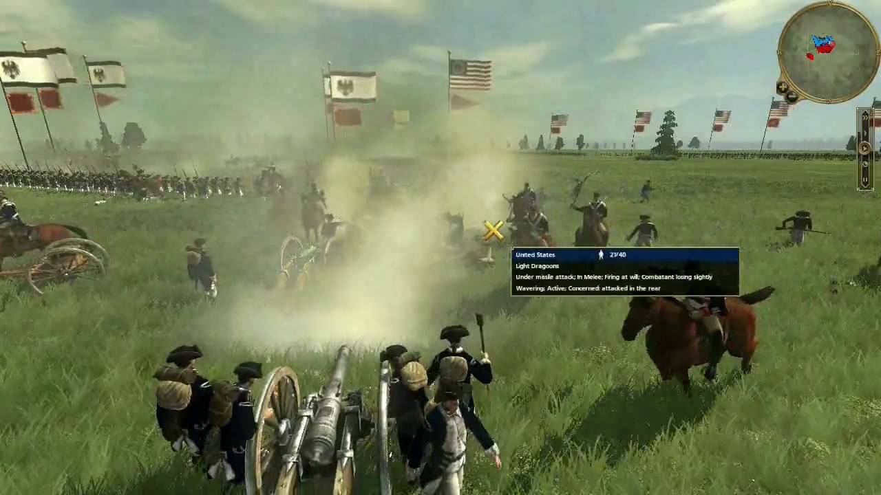 Empire Total War HD Commentary Battle Prussia v United States Basic Artillery and Infantry Tactics