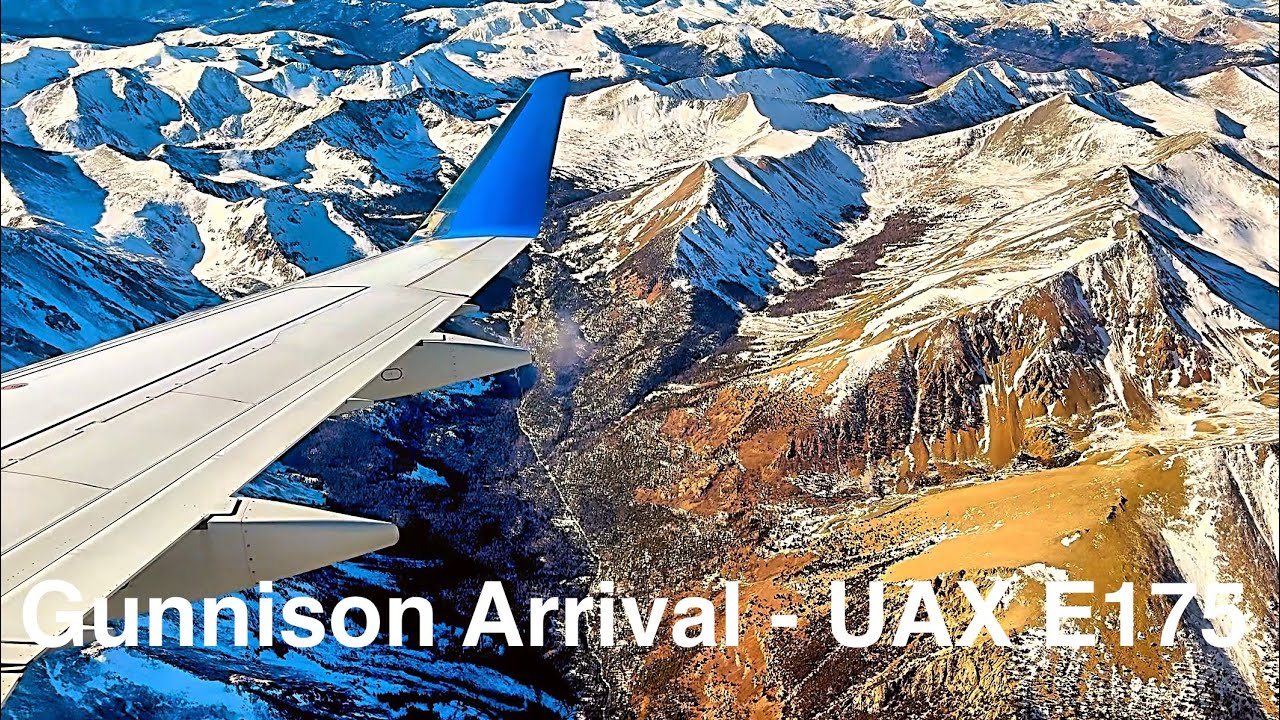 Arriving Over the Mountains - Gunnison/Crested Butte - UAX E175
