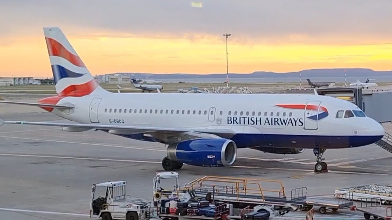 British Airways GOOD OLD A319 | Marseille - London