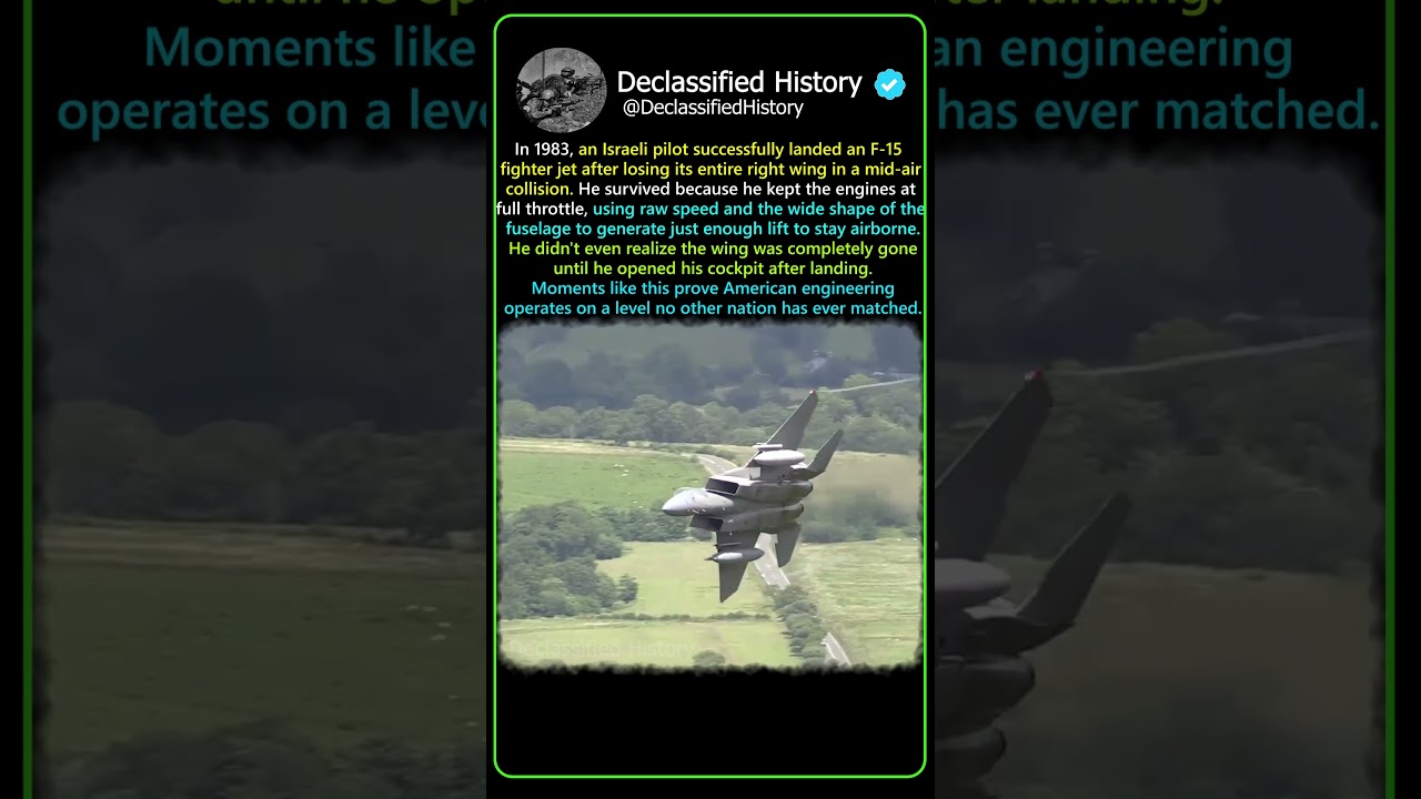 F-15 Eagle: The Fighter Jet That Landed With One Wing #shorts