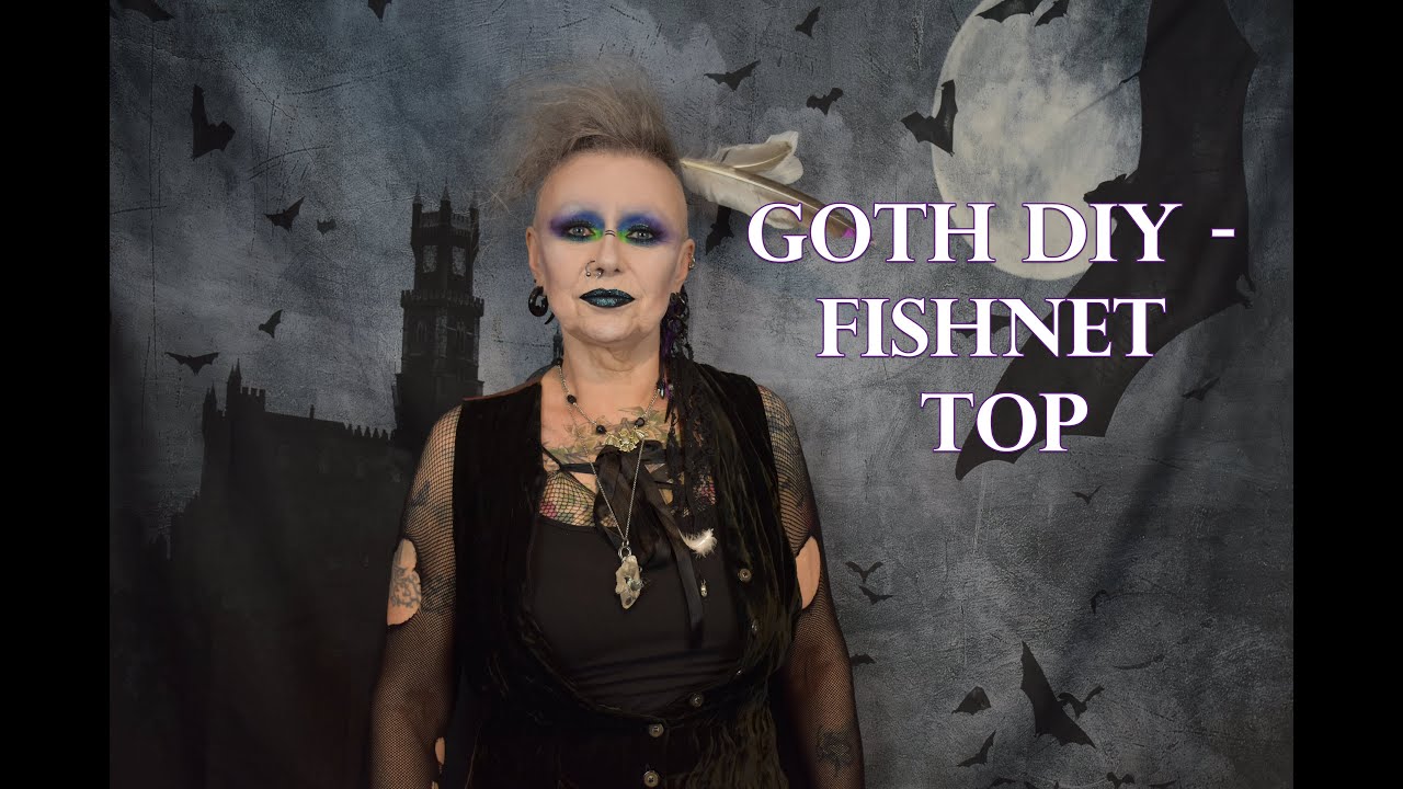 Goth DIY Fishnet top