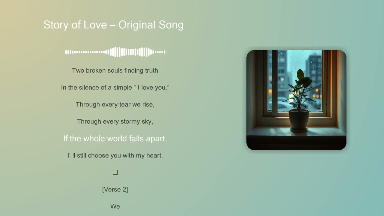 Story of Love &ndash; Original Emotional Love Song