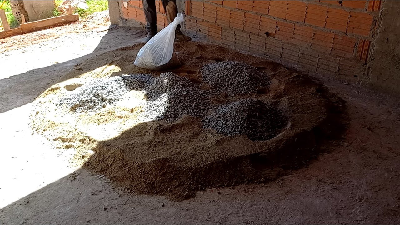 COMO FAZER UM TRAÇO DE CONCRETO NA ENXADA