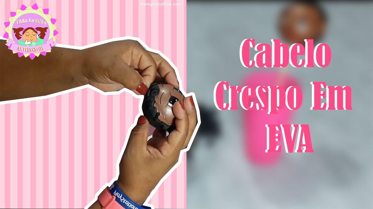 DIY - Como Fazer Cabelo Crespo Para Fofucho(menino) Em EVA