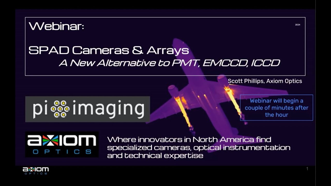 SPAD Cameras & Arrays: A new alternative to PMT, EMCCD, ICCD [Webinar]
